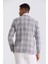 Gri Slim Fit Mono Yaka Kareli Kombinli Yelekli Takım Elbise 4