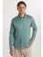 Slim Fit Dar Kesim Likralı Düz Saten Erkek Gömlek 2