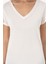 Kadın Krem Tişört 50300758-VR071 6