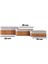 Bambu 3'lü Kare Sepet, Ev Dekor ve Düzen İçin Şık ve Kullanışlı 25x50 Bej 3