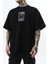 Erkek Indefinite Baskılı Oversize T-Shirt Siyah 5