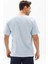 Kısa Kol Şile Bezi Zımbalı Erkek Tshirt Buz Mavi 2