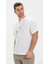 Büyük Beden Kısa Kol Şile Bezi Zımbalı Erkek Tshirt Beyaz 1