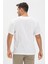 Büyük Beden Kısa Kol Şile Bezi Zımbalı Erkek Tshirt Beyaz 2