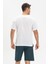 Büyük Beden Kısa Kol Şile Bezi Bisiklet Yaka Erkek Yazlık Tshirt Beyaz 3001 2