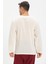 Büyük Beden Uzun Kol Şile Bezi Bisiklet Yaka Yazlık Tshirt Krem 3002 2