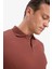 Slim Fit Dar Kesim Kısa Kollu Dokulu Basic Düz Polo Tişört T5259AZ25SM 4