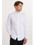 Erkek Slim Fit Dar Kesim %100 Pamuk Koton Saten Premium Seri Beyaz Gömlek 1