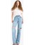 Straight Wide Yırtık Detaylı Yüksek Bel Uzun Jean Yıkamalı Pantolon E8016AX25SM 3