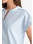 Regular Fit Apaş Yaka Flamlı Pamuk Kısa Kollu Bluz F1635AX25SM 5