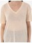 Kadın Krem Comfort Fit Tişört 50301492-VR071 6