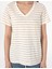 Kadın Krem Regular Fit Tişört 50301426-VR071 6