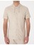 Erkek Bej Regular Fit Örme Gömlek 50302564-VR011 6