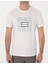 Erkek Ekru Regular Fit Isıya Duyarlı Renk Değiştiren Baskı Çerçeveli Tişört 50302622-VR019 6