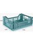 Midibox Teal Katlanabilir Kasa, Plastik, Turkuaz, Tek Ebat 4