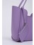 Lila SHK108 Çıtçıtlı Suni Deri Cüzdanlı Makyaj Çantalı Kadın El ve Omuz Çantası U:25 E:38 G:15 cm 5