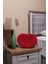 Kırmızı jüt sepet, oval kapaklı organizer, 20x20, şık ve pratik depolama alanı 4
