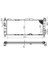 Orıs BOP103026 Radyatör Corsa B-Tıgra 1.2-1.4 16V-1.6 16V Ac Klimasız Mek Brazing 680X268X26 1