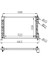 Orıs BFI003016 Radyatör Brazing Palio-Albea-Strada 96 1.2-1.4-1.6 16V Klimasız Mek 522X359X23 1