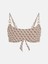 Kadın Kahverengi 4g Logo Bralet Bikini Üstü 4