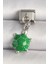 Gümüş Renk Yeşil Kaplumbağa Model Nomination Charm - EBJ250501W32870 1