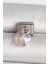 Gümüş Renk Pembe Zirkon Taşlı Kelebek Model Nomination Charm - EBJ250501W32952 1