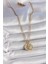 Gold Renk Ay Güneş Model Arkadaşlık Kadın Kolye - EBJ250501W33565 3