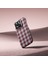 iPhone 16 Pro Kılıf M-Safe Şarj Özellikli Ekose Tasarımlı Benks Armorvichy Kevlar Kapak Kırmızı 3