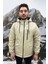 Spor Erkek Kürklü Su ve Rüzgar Geçirmez Kapüşonlu Mont & Kaban & Parka 2