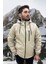 Spor Erkek Kürklü Su ve Rüzgar Geçirmez Kapüşonlu Mont & Kaban & Parka 4