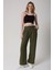 Kadın Yüksek Bel Cırtlı Palazzo Pantolon 2