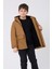 Spor Erkek Spor Çocuk Kürklü Su ve Rüzgar Geçirmez Kapüşonlu 3 Cep Mont & Kaban & Parka 1