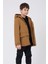 Spor Erkek Spor Çocuk Kürklü Su ve Rüzgar Geçirmez Kapüşonlu 3 Cep Mont & Kaban & Parka 3