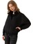 Spor Kadın Dik Yaka Su ve Rüzgar Geçirmez Oversize Crop Mevsimlik Yağmurluk Rüzgarlık 1