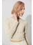 Ekru Sırt Dekolteli Bisiklet Yaka Triko Kazak 3