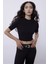 Siyah Yarım Kollu Bisiklet Yaka Triko Kazak 1