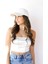 Kadın Kışlık Beyaz Peluş Şapka Kep Trendy Baseball Cap 2