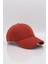 Kadın Kırmızı Yünlü Kışlık Beyzbol Kep Şapka 1