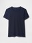 Kadın Lacivert Bisiklet Yaka T-Shirt 2