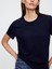 Kadın Lacivert Bisiklet Yaka T-Shirt 3