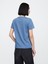 Kadın Mavi V Yaka T-Shirt 5