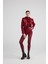 Camila Crop Blazer Ceket Bordo 3