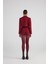 Camila Crop Blazer Ceket Bordo 5