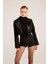 Camila Crop Blazer Ceket Siyah 2