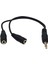 3.5mm Stereo Kulaklık Ses Çoklayıcı Y Kablo 2 Dişi 1 Erkek Splitter Kablo 4