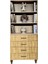 Alin Wood Mdf Çekmeceli Şifonyer ve Kitaplık Set 1