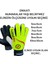 Çocuk kapıcı kaleci eldiveni junior kidz goalkeeper gloves bilek bandajlı neon sarı 1