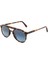 Pilot Havana 53 Unisex Güneş Gözlüğü, Kahverengi Asetat Çerçeve, Mavi Degrade Lens 1