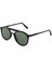 Pilot Black 53 Unisex Güneş Gözlüğü, Siyah Asetat Çerçeve, Füme Mat Lens 1