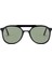 Pilot Black 53 Unisex Güneş Gözlüğü, Siyah Asetat Çerçeve, Füme Mat Lens 2